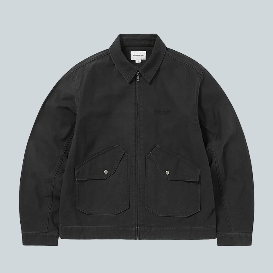 WASHED WORK JACKET - BLACK