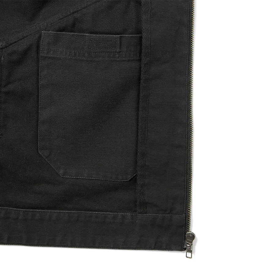 WASHED WORK JACKET - BLACK - Image 3