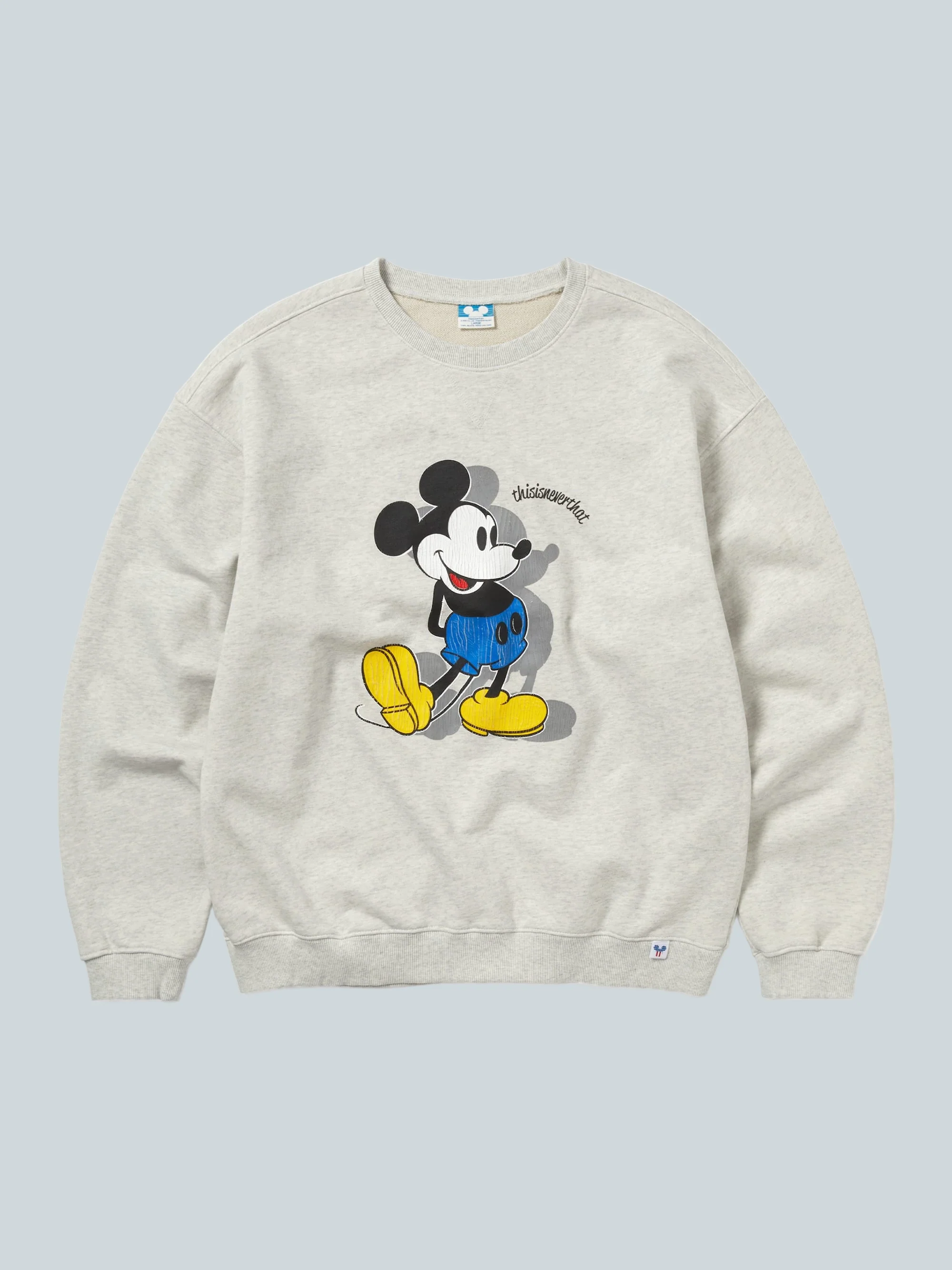 THISISNEVERTHAT X DISNEY CLASSIC CREWNECK - HEATHER GREY