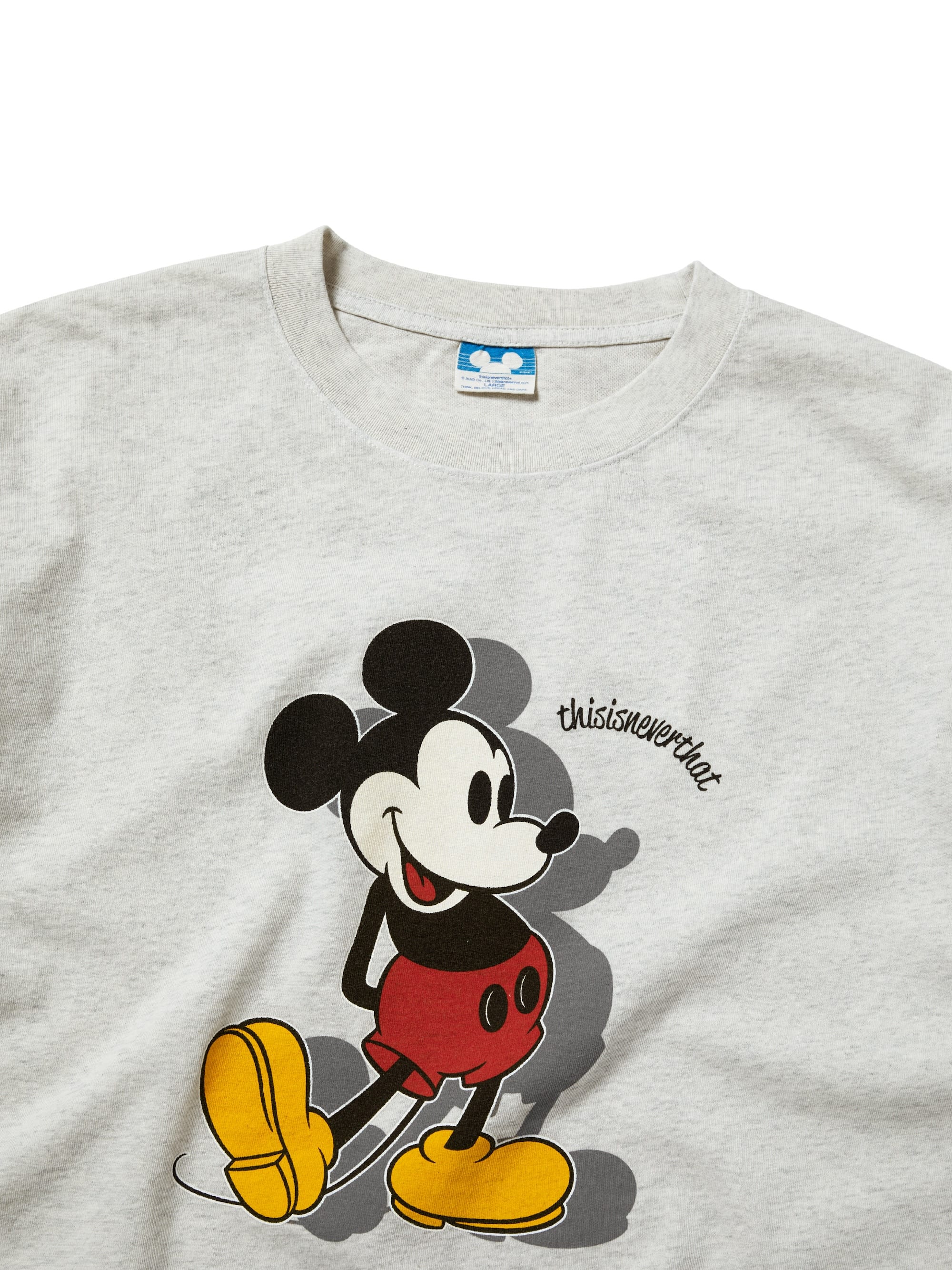 THISISNEVERTHAT X DISNEY MICKEY CLASSIC TEE - HEATHER GREY - Image 3