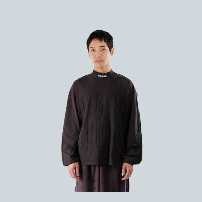 ACUTO MOCK LONG SLEEVE - WASHED BLACK
