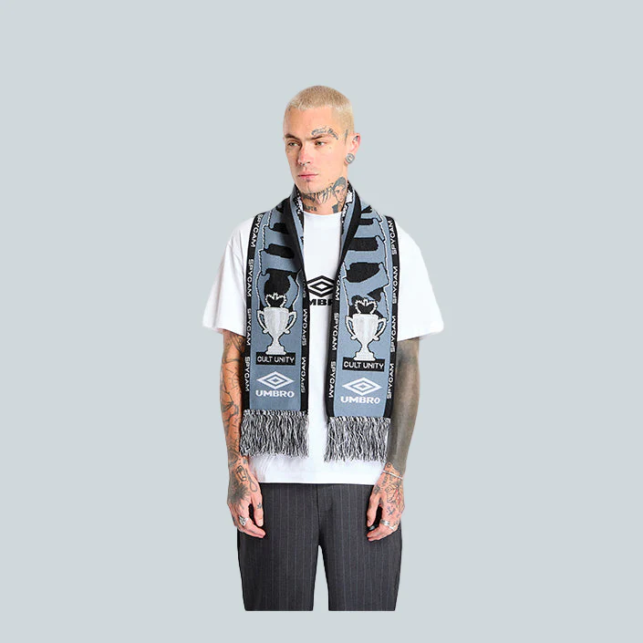 CULT UNITY SCARF - BLACK GREY