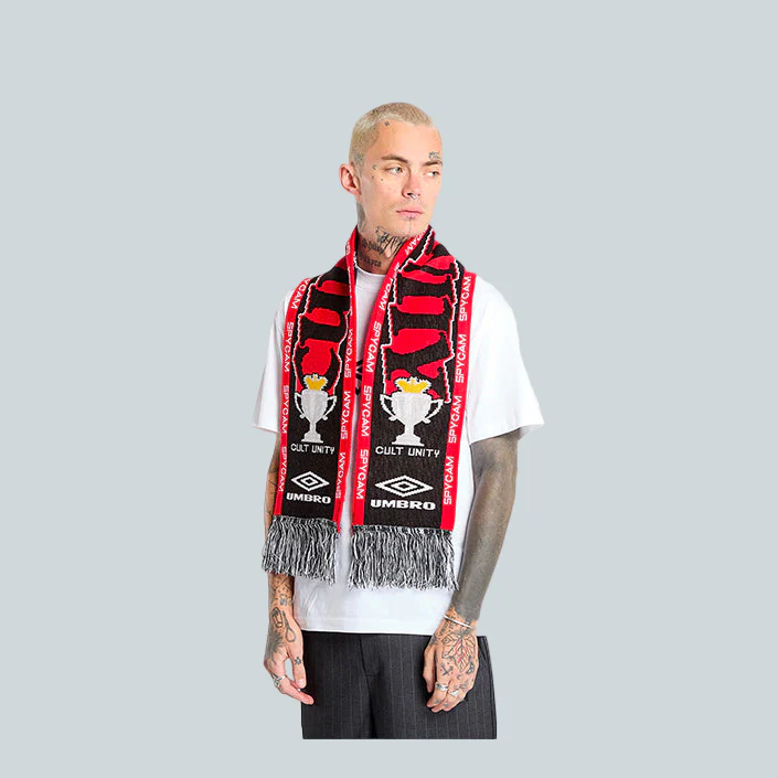 CULT UNITY SCARF - BLACK RED