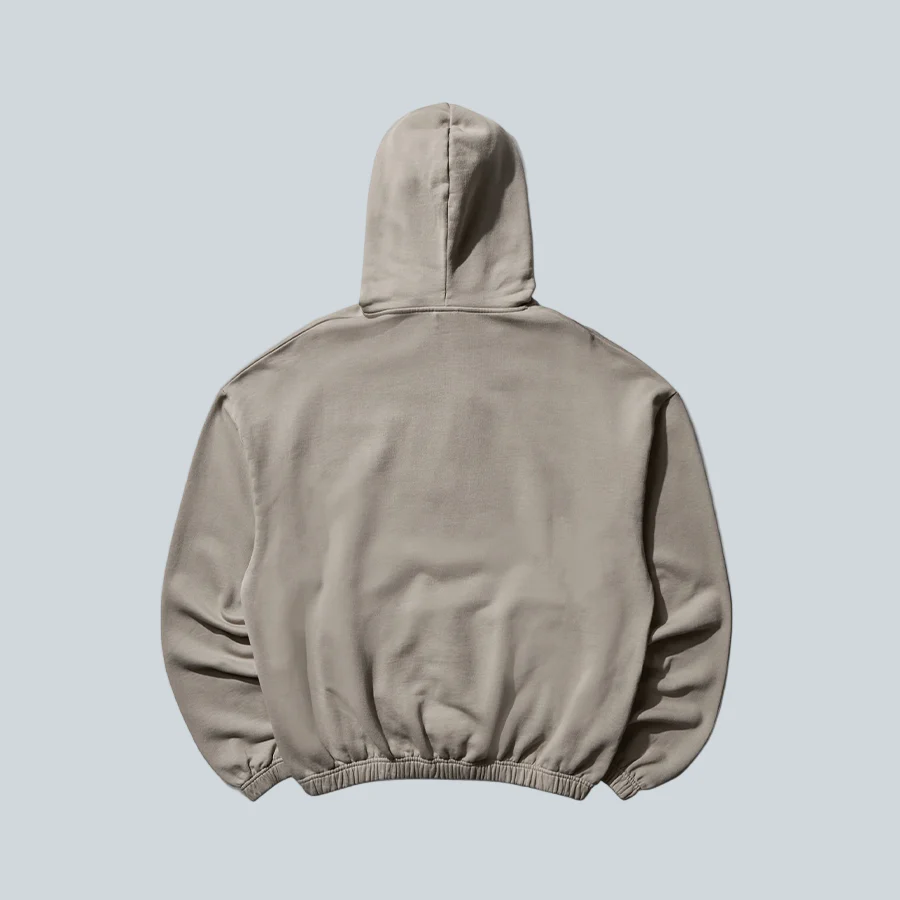 LOGO MASK HOODIE - TAUPE - Image 2