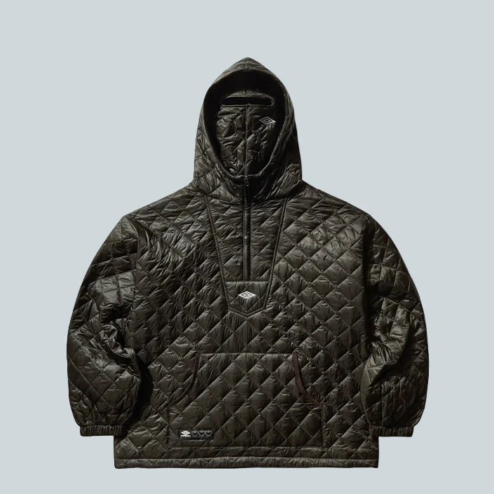 MASKED DIAMOND ANORAK - DARK OLIVE