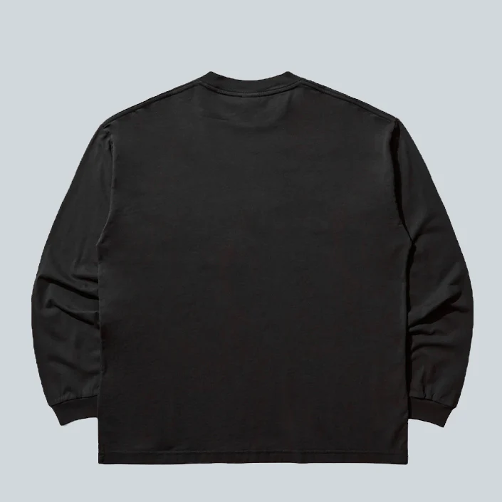 OG LOGO LS SHIRT - WASHED BLACK - Image 2