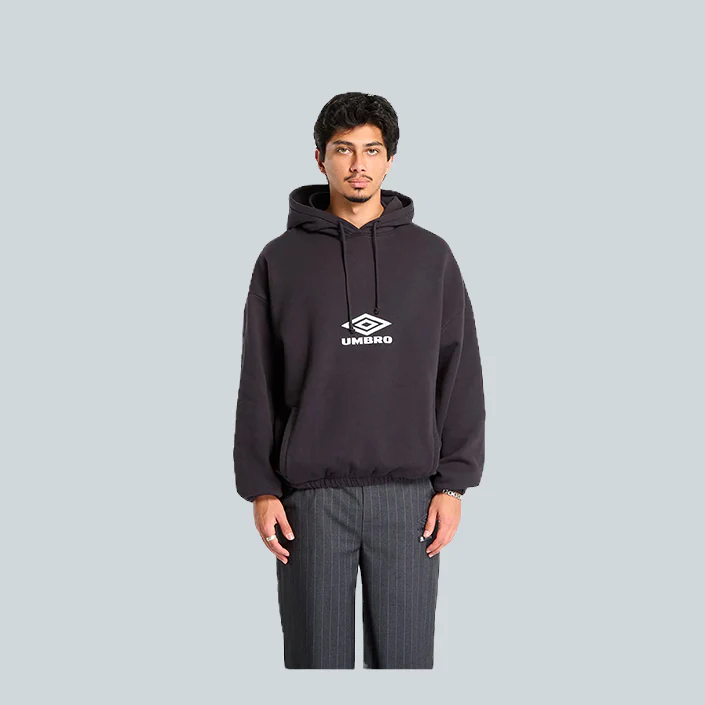 OG LOGO MASK HOODIE - WASHED BLACK