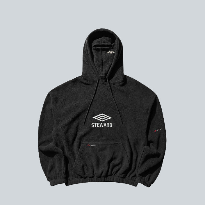 STEWARD MASKED FLEECE - DARK GREY