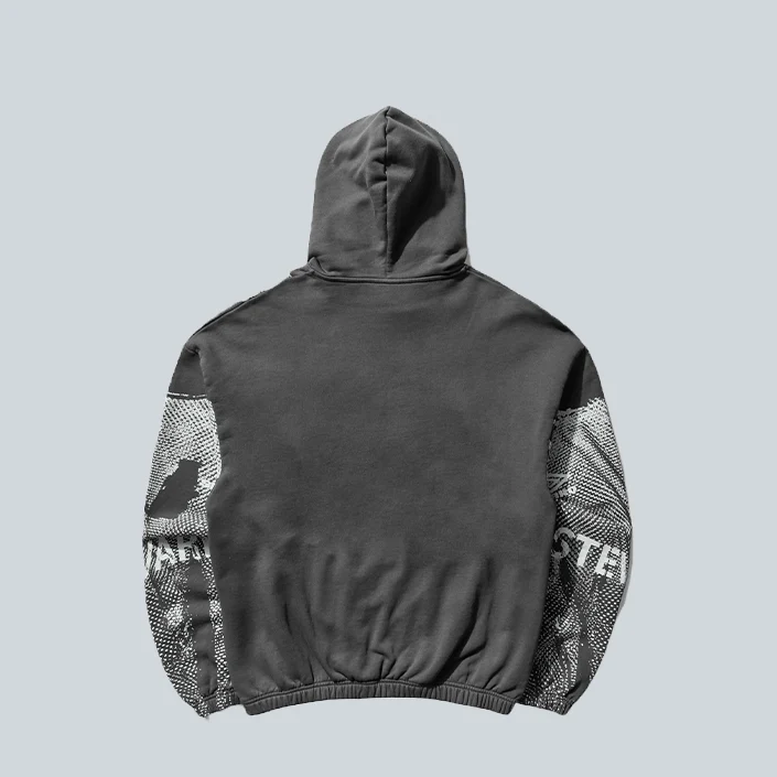 STEWARD VEST MASKED HOODIE - DARK GREY - Image 2
