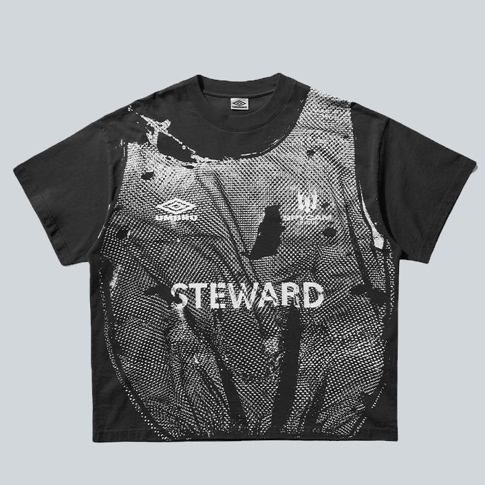 STEWARD VEST TSHIRT - WASHED BLACK