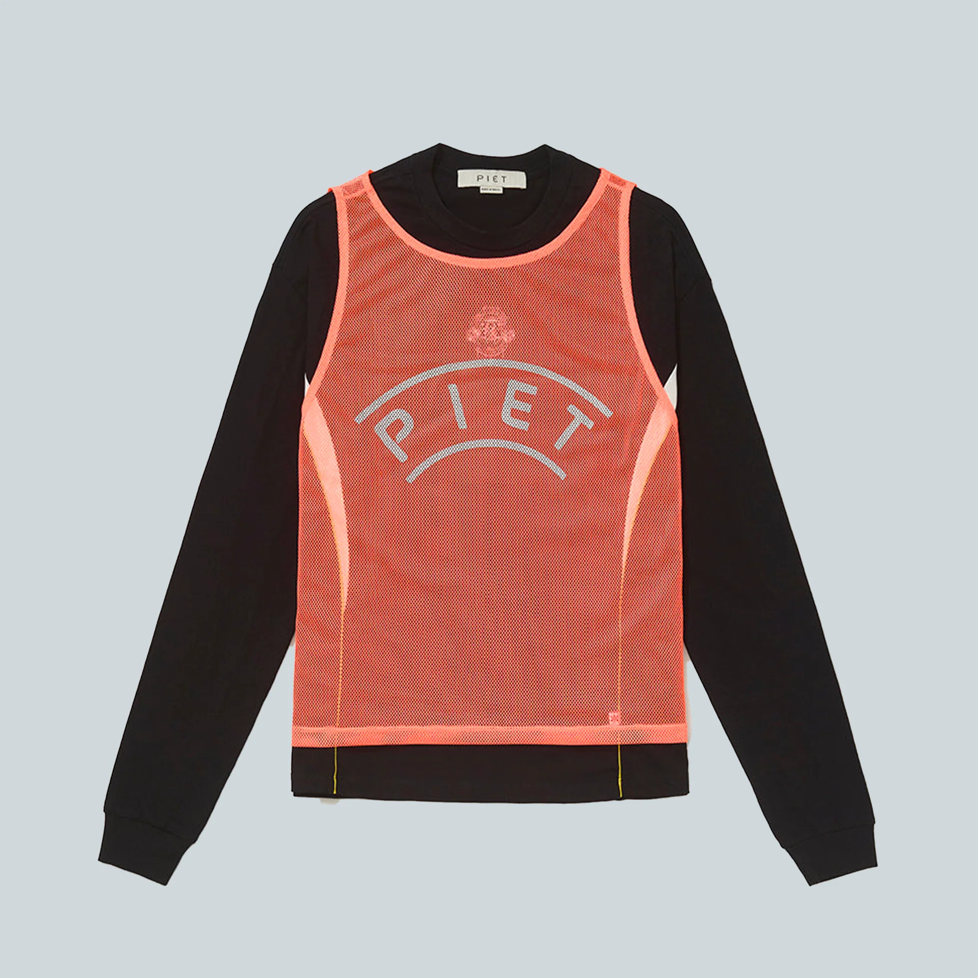 VEST LONG SLEEVE TSHIRT - BLACK