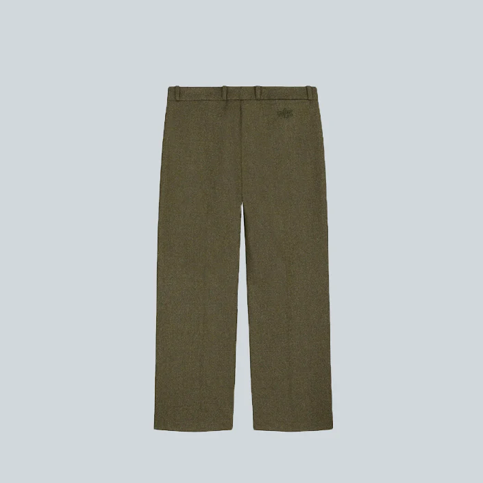 PANTALON DE COSTUME EN LAINE - KAKI - Image 2
