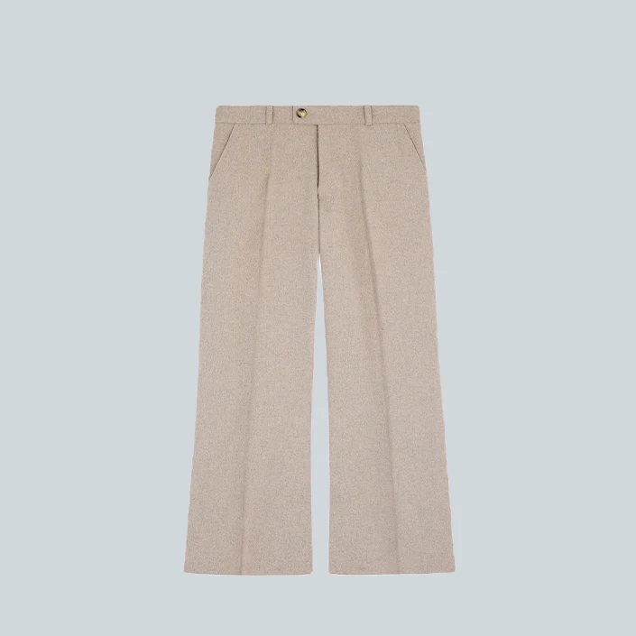 THE FLARE TAILORING PANTS - BEIGE