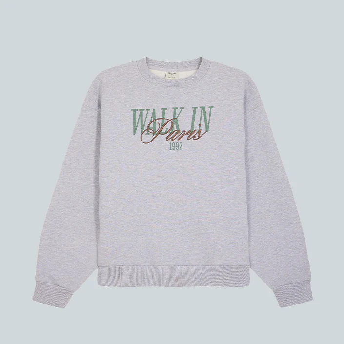 WIP LOGO CREWNECK - GREY