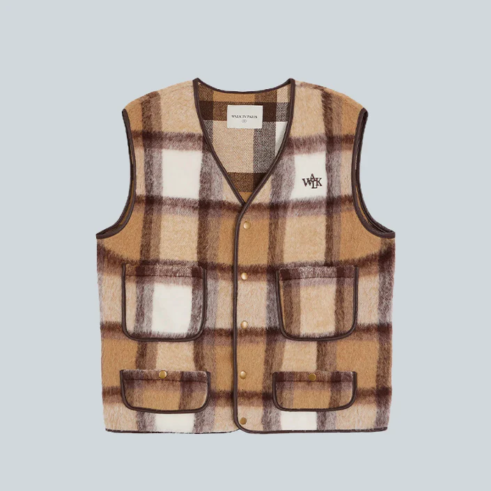 WIP STUDIO JACKET - BROWN PLAID